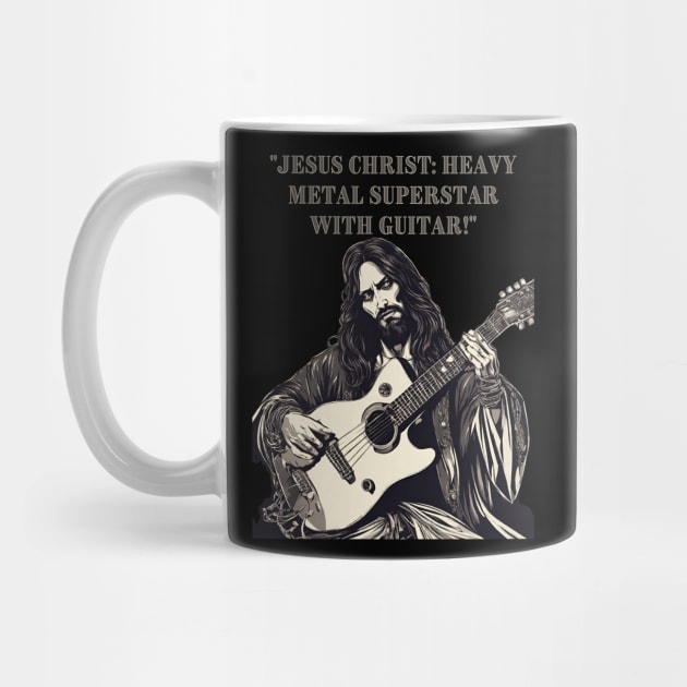 JESUS MEME - Jesus Christ Heavy Metal Guitar Art by Klau